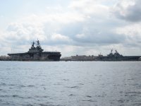 Navy Ships in Norfolk Harbour