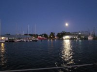 Oriental anchorage at night