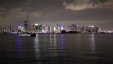 Miamy Skyline from anchorage at night