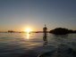 Dinghying at sunset