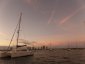 Mooring field at dusk