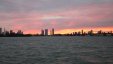 Miami skyline at sunset