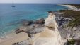 Yacht View from the Big Sand Cay Cliff