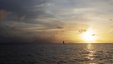 Sailbot Sailing into Sunset
