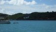 Plane taking off in St Thomas Harbor