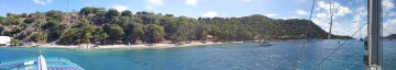 Panoramic View of Machioneel Bay Cooper Island