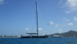 Sailing Super Yacht Anchored in Simpson Bay Sint Maarten