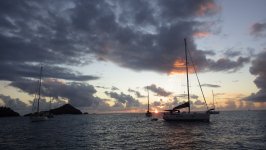 Sunset at Anse de Colombier St Barths