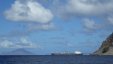 Tanker at Statia Oil Pier and View of Saba