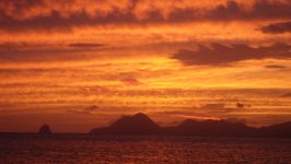 Sunset at Anse Caritan