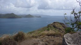 Pigeon Island Park View of Fort Rodney from Signal Point