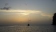 Boat at Anchor Sunset Marigot Bay St Lucia