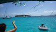 Feeding Seagals at Tobago Cays