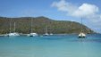 Boats Anchored Salt Whistle Bay Mayreau