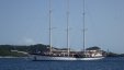 Trimast Sailship Anchored St Georges Grenada