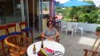 Having Snack at Grenada Roadside Bar