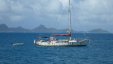 Gipsy Boaat at Petite Martinique Anchorage