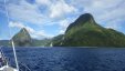 Approaching the Pitons St Lucia